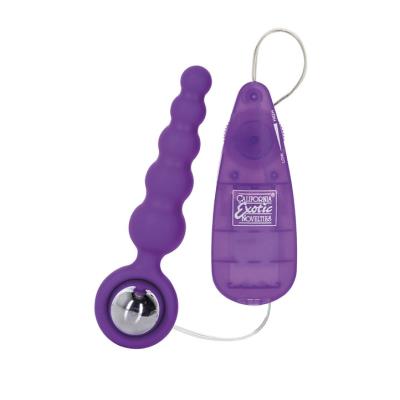 Plug vibrant télécommandé California Exotics Booty Glider Violet