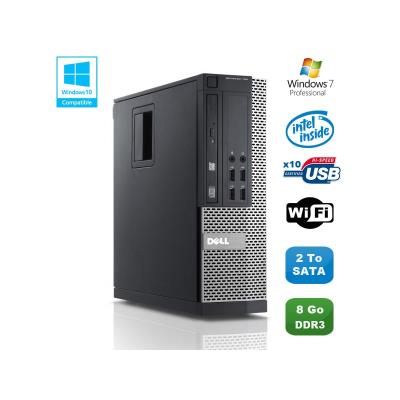 Pc dell optiplex 790 sff intel pentium g840 2.8ghz 8go ddr3 2to wifi win 7 pro