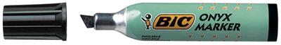 Bic - marqueur permanent Onyx standard 1481, pointe biseautée, Etui de 4