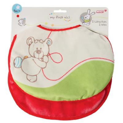 My first nici lot de deux bavoirs ours