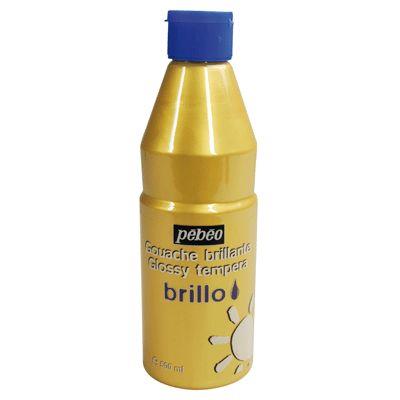 Gouache brillante Brillo or - Flacon 500 ml