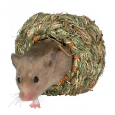 Nid D'Herbe Pour Hamsters, Double, Ø 10 × 19 Cm - Mon Animalerie