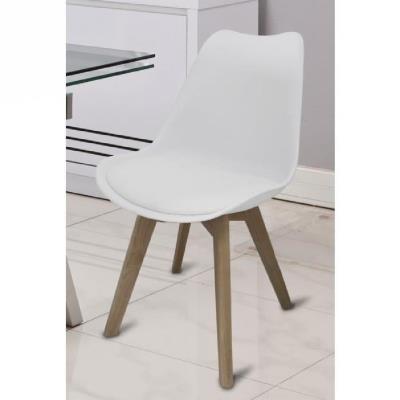 Bjorn chaise de salle a manger blanche