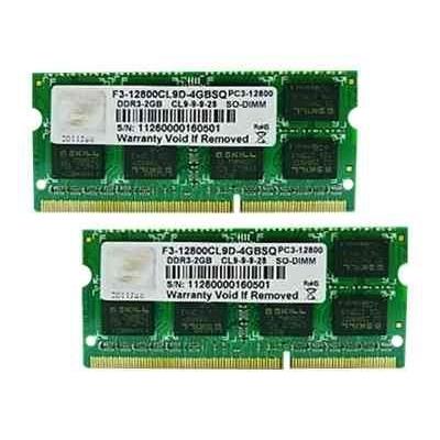 G.Skill SQ Series - DDR3 - 4 GB : 2 x 2 GB - SO DIMM 204-PIN