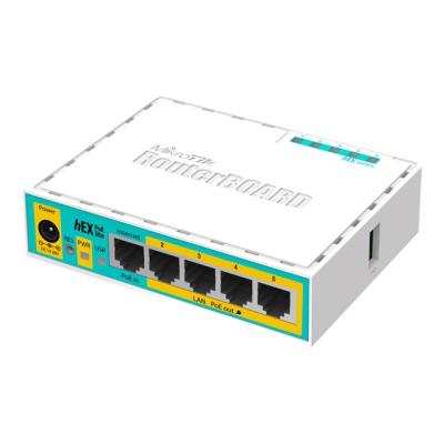MikroTik RouterBOARD hEX lite RB750UPr2 - Router - 4-poorts switch