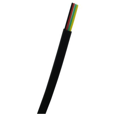Bobine de câble plat 4 conducteurs RJ11 100.00m noire