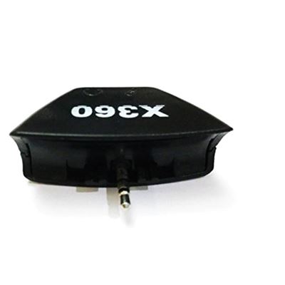 Adaptateur convertisseur Casque et Micro - prise jack 3.5 mm - pour Microsoft Xbox 360 Xbox360 - Noir