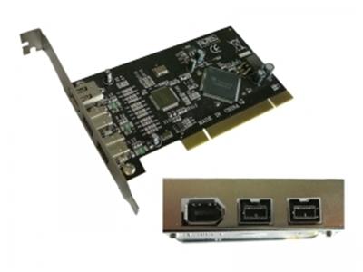 Carte PCI FireWire 3 ports - IEEE 1394b (FireWire 800) Chipset TEXAS INSTRUMENT - PCI 64/32 Bits !
