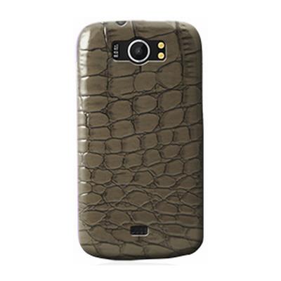 Mocca coque effet croco brillant gris Wiko Cink King