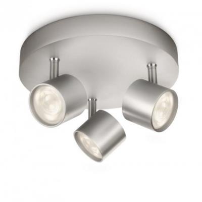 Philips myLiving LED-spotlight Star grijs 3x4,5 W 562434816