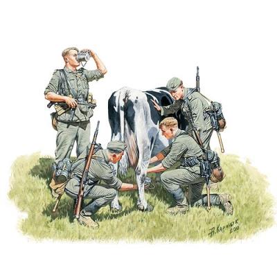Figurines 2ème guerre mondiale : collecte de lait : front ouest 1940 master box