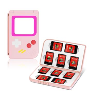 Etui de Rangement de Cartes Pour Nintendo Switch FONGWAN Magnetic Stockage Boîte-Rose