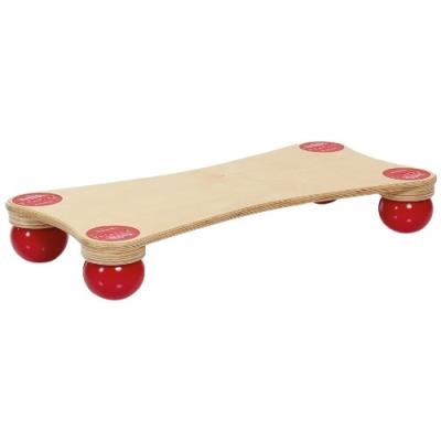 Togu 440490 balanza ballstep planche déquilibre en bois avec ballons rouges
