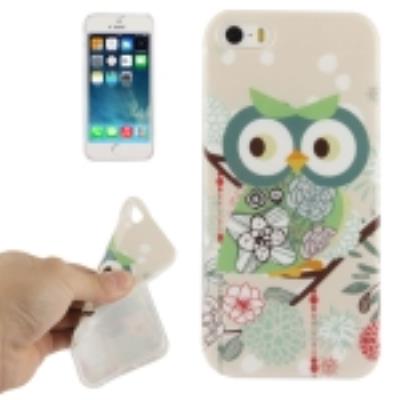 Iphone 5 / 5S : Coque Housse en Silicone Gel (TPU)  Hiboux