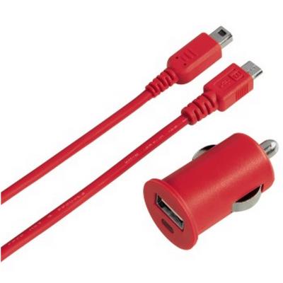 Hama-chargeur allume-cigare usb pour nintendo 3ds, rouge