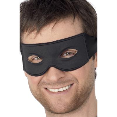 Loup noir justicier masqué adulte Taille Unique