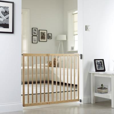 Barrière de sécurité de porte extensible en bois