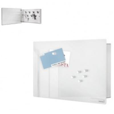 BoÃ®te Ã  clefs/ Tableau mÃ©mo en miroir teintÃ© blanc Velio Blomus