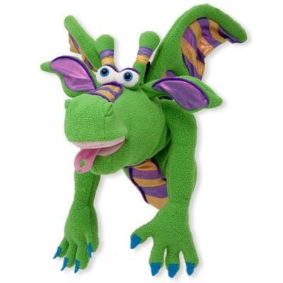MELISSA & DOUG - 13908 - MARIONNETTE ET THÉÂTRE - SMOULDER THE DRAGON PUPPET