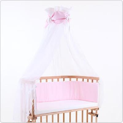 Ciel de lit rose claire pour lit Berceau cododo Babybay