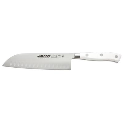 Couteau Santoku forgé lame alvéolée 18cm Riviera White Arcos