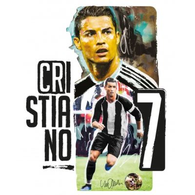 sticker mural Cristiano Ronaldo 23 cm