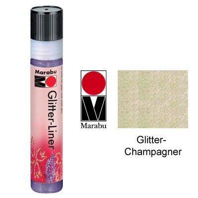Marabu peintzre glitter-liner, champagne scintillant, 25 ml 1803 09 571