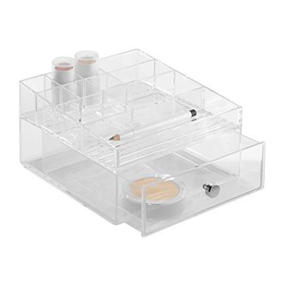 Interdesign 37360eu clarity organiseur de cosmétiques avec tiroir transparent 16,5 x 18 x 10 cm