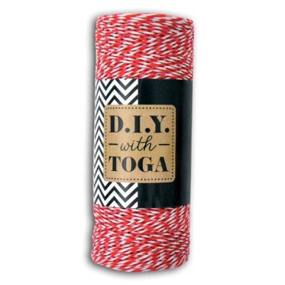 Ficelle rouge & blanche 100 m
