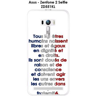 Coque Asus Zenfone 2 Selfie Zd551kl Design Citation Tous Les Etres Texte Noir Fond Blanc Coque Et Etui Telephone Mobile Achat Prix Fnac