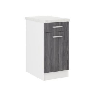 ULTRA Meuble bas 40 cm - Décor chene gris