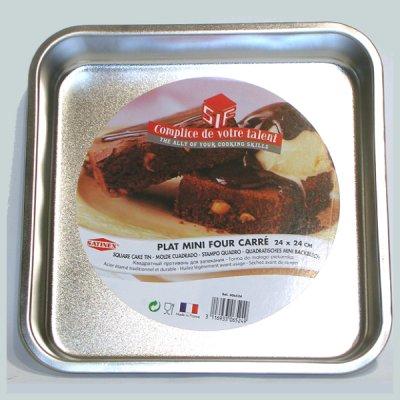 Plat minifour carré 24 x 24 cm SATINEX*
