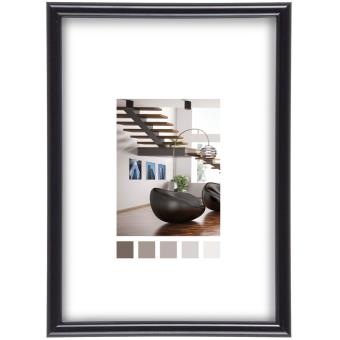Cadre Photo 60x80 Cm Yd. - Bois MDF Noir Mat, Verre Acrylique - Pour Affiches, Posters, Puzzles