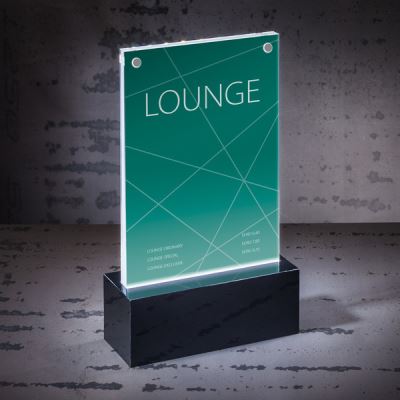 Support de table Sigel SI-TA423 LED Illuminé A6 116x195x45