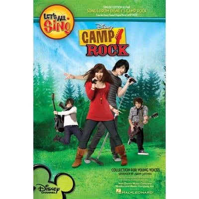 Partitions variété, pop, rock... HAL LEONARD LET'S ALL SING SONGS FROM DISNEY'S CAMP ROCK COLLECTION FOR YOUNG VOICE - VOICE Musique films - comédies musical