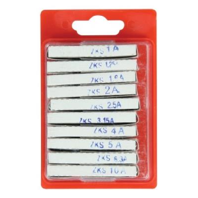Assortment glass tube fuses 5x20 fast fixapart zks ass1