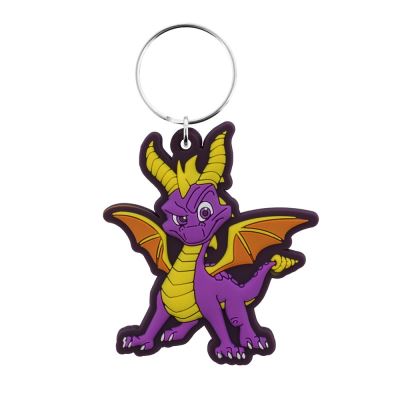 Spyro the Dragon Porte-clés en caoutchouc Spyro Dragon Stance noir