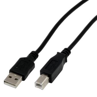 Câble USB 2.0 type A / B mâle - 5m Noir - 1