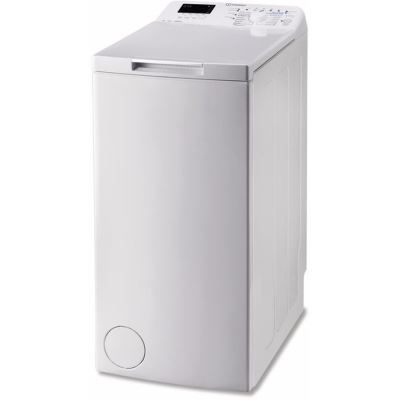 Indesit BTW D61053 (FR) - Machine à laver - indépendant - largeur : 40 cm - profondeur : 60 cm - hauteur : 90 cm - chargement par le dessus - 42 litres - 6 kg - 1000 tours/min - blanc