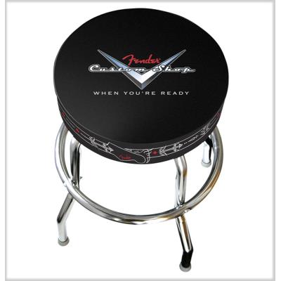 T-Shirts, objets & cadeaux FENDER TABOURET DE BAR HAUTEUR 61 CM (24) LOGO FENDER CHEVRON CUSTOM SHOP Tabourets