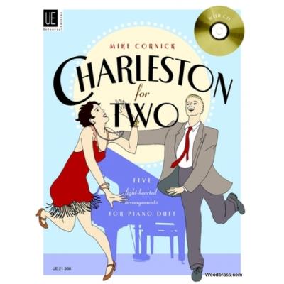 Partitions classique UNIVERSAL EDITION CORNICK MIKE - CHARLESTON FOR TWO MIT CD FÜR KLAVIER ZU 4 HÄNDEN MIT CD Piano