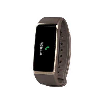 MyKronoz ZeFit2 Pulse - goud - activiteitentracker met bruin band