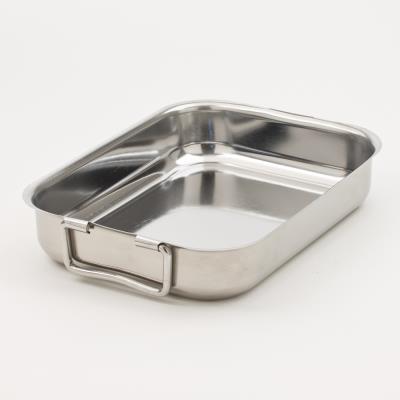 Plat Rectangulaire à Four 25 cm Inox*