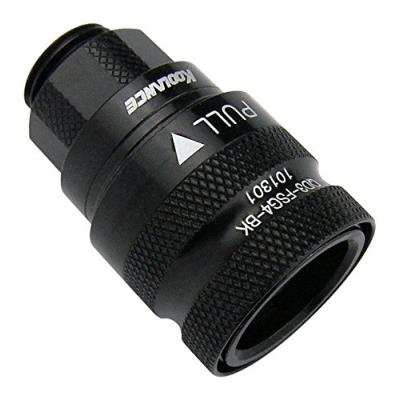Koolance QD3 Female Quick Disconnect No-Spill Coupling, Male Threaded G 1/4 BSPP - Coupleur du système de refroidissement liquide - noir