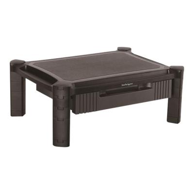 StarTech.com Rehausseur d'ecran PC avec tiroir - Hauteur reglable - Rehausseur moniteur - Support pour ecran jusqu'a 32 / 10 kg - pied