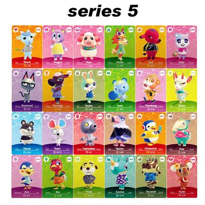 [Série 5] 425/448 Standard Carte pour Amiibo HAOBUY pour Animal Crossing Serie 5 Nintendo Switch - 24pcs (8.6*5.4cm)