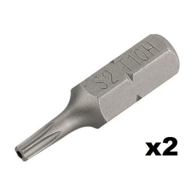 GENERIQUE - Embout de vissage Torx Tamper T10 - 25 mm - Lot de 2 - Image 2