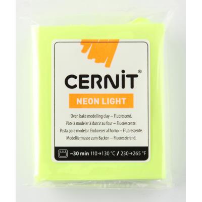 Pâte Cernit Néon - 56 g - Jaune (700) - Cernit