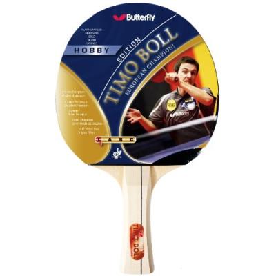 Butterfly timo boll raquette de tennis de table loisirs unisexe bleu 26 cm