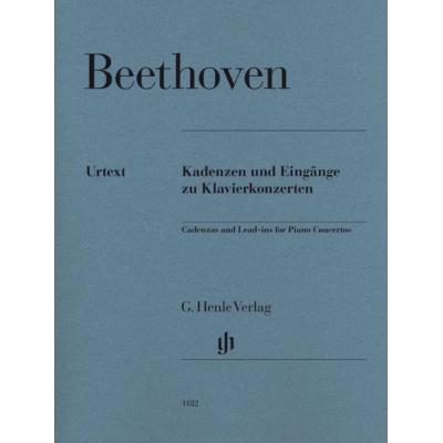 Beethoven L.V. - Cadences Et Introductions Des Concertos Pour Piano - Piano